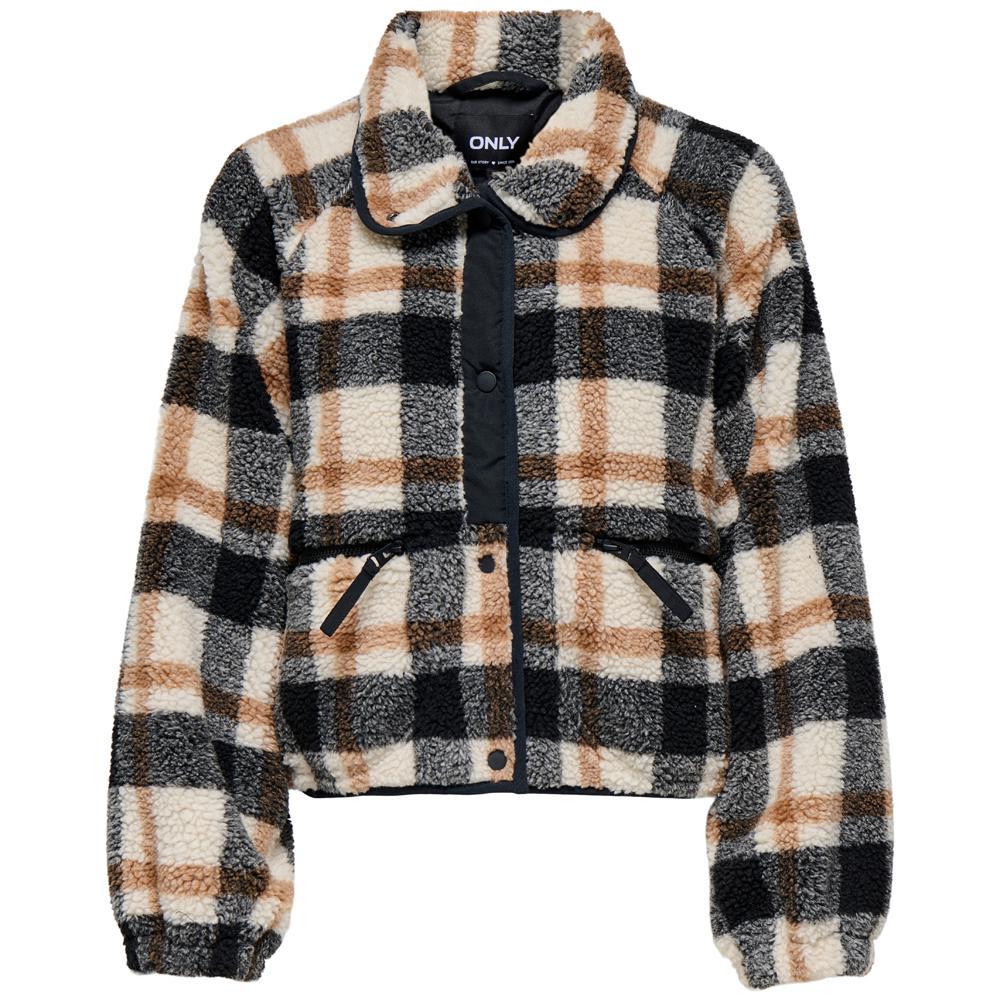 Only Calista Check Teddy Jacket